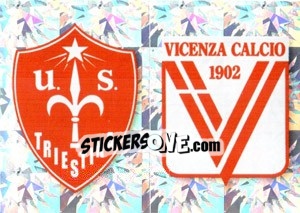 Sticker SCUDETTO (Triestina - Vicenza) - Calciatori 2009-2010 n. 643 - Panini
