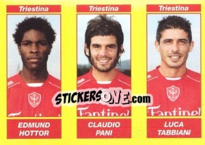 Sticker EDMUND HOTTOR / CLAUDIO PANI / LUCA TABBIANI - Calciatori 2009-2010 n. 647 - Panini