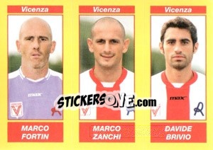 Cromo MARCO FORTIN / MARCO ZANCHI / DAVIDE BRIVIO - Calciatori 2009-2010 - Panini