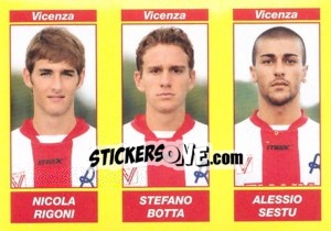 Sticker Nicola Rigoni / Stefano Botta / Alessio Sestu - Calciatori 2009-2010 - Panini