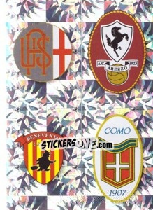 Sticker SCUDETTO (Alessandria - Arezzo - Benevento - Como) - Calciatori 2009-2010 n. 659 - Panini