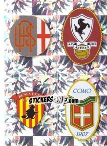 Figurina SCUDETTO (Alessandria - Arezzo - Benevento - Como) - Calciatori 2009-2010 - Panini