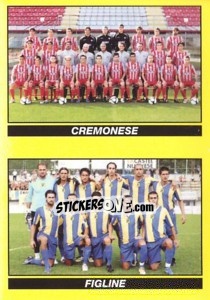 Sticker SQUADRA (Cremonese - Figline) - Calciatori 2009-2010 - Panini
