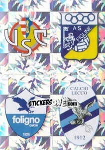 Sticker SCUDETTO (Cremonese - Figline - Foligno - Lecco) - Calciatori 2009-2010 - Panini