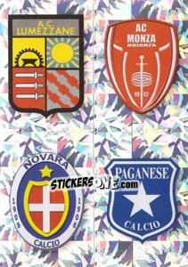 Sticker SCUDETTO (Lumezzane - Monza - Novara - Paganese) - Calciatori 2009-2010 - Panini