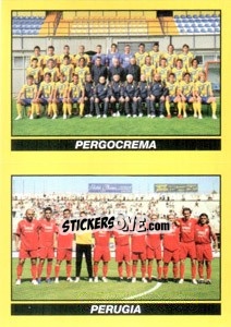 Sticker SQUADRA (Pergocrema - Perugia) - Calciatori 2009-2010 - Panini