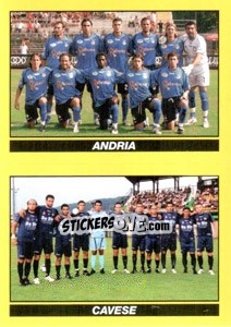 Sticker SQUADRA (Andria - Cavese) - Calciatori 2009-2010 - Panini