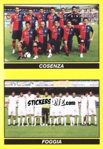 Figurina SQUADRA (Cosenza - Foggia) - Calciatori 2009-2010 - Panini