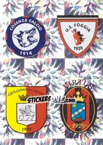 Sticker SCUDETTO (Cosenza - Foggia - Giulianova - Lanciano) - Calciatori 2009-2010 - Panini