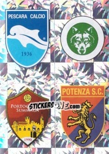 Figurina SCUDETTO (Pescara - Pescina - Portogruaro - Potenza)