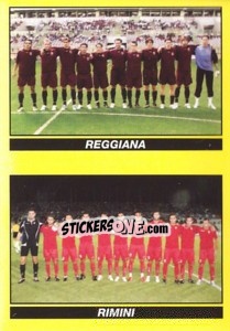 Sticker SQUADRA (Reggiana - Rimini) - Calciatori 2009-2010 n. 681 - Panini
