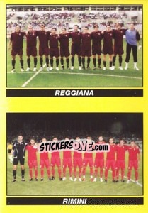 Figurina SQUADRA (Reggiana - Rimini) - Calciatori 2009-2010 - Panini