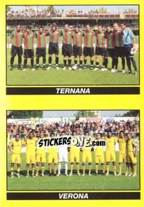 Cromo SQUADRA (Ternana - Verona) - Calciatori 2009-2010 - Panini