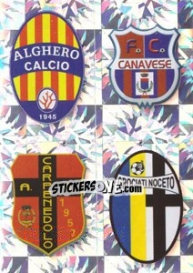 Sticker SCUDETTO (Alghero - Canavese - Carpenedolo - Crociati Noceto) - Calciatori 2009-2010 - Panini
