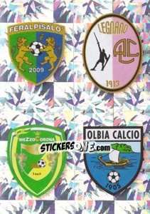 Sticker SCUDETTO (Feralpisalò - Legnano - Mezzocorona - Olbia) - Calciatori 2009-2010 n. 686 - Panini