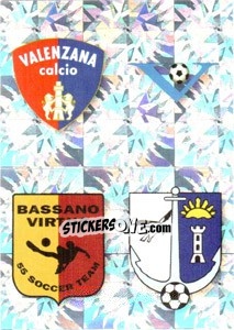 Sticker SCUDETTO (Valenzana - Villacidrese - Bassano - Bellaria Igea Marina) - Calciatori 2009-2010 n. 689 - Panini