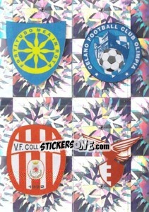 Sticker SCUDETTO (Carrarese - Celano - Colligiana - Fano) - Calciatori 2009-2010 n. 690 - Panini