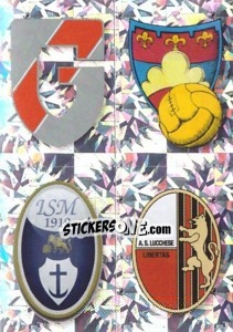 Sticker SCUDETTO (Giacomense - Gubbio - Itala San Marco - Lucchese) - Calciatori 2009-2010 - Panini