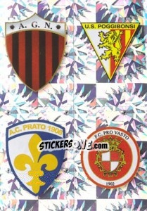 Sticker SCUDETTO (Nocerina - Poggibonsi - Prato - Pro Vasto) - Calciatori 2009-2010 - Panini