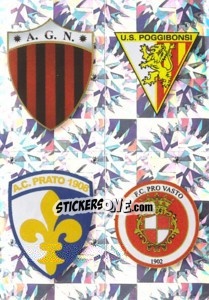 Sticker SCUDETTO (Nocerina - Poggibonsi - Prato - Pro Vasto) - Calciatori 2009-2010 n. 692 - Panini