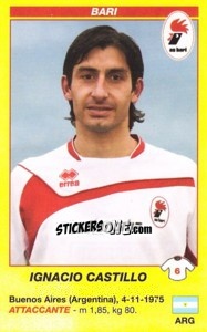 Cromo Ignacio Castillo - Calciatori 2009-2010 - Panini