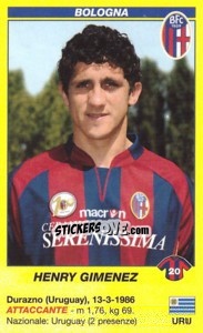 Figurina Henry Gimenez - Calciatori 2009-2010 - Panini