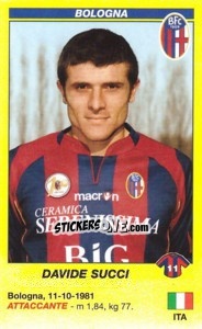Cromo Davide Succi - Calciatori 2009-2010 - Panini