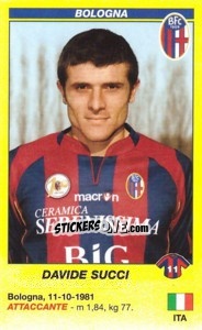 Figurina Davide Succi - Calciatori 2009-2010 - Panini