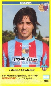 Sticker Pablo Alvarez - Calciatori 2009-2010 - Panini