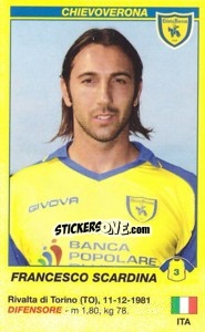 Sticker Francesco Scardina - Calciatori 2009-2010 n. a21 - Panini