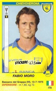 Sticker Fabio Moro - Calciatori 2009-2010 n. a23 - Panini