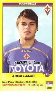 Figurina Adem Ljajic - Calciatori 2009-2010 - Panini