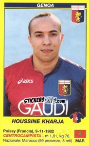 Figurina Houssine Kharja - Calciatori 2009-2010 - Panini