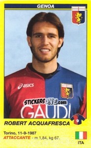 Cromo Robert Acquafresca - Calciatori 2009-2010 - Panini