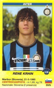 Sticker Rene Krhin - Calciatori 2009-2010 - Panini