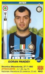 Cromo Goran Pandev - Calciatori 2009-2010 - Panini