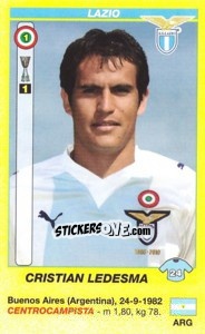 Cromo Cristian Ledesma - Calciatori 2009-2010 n. a42 - Panini