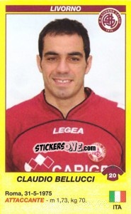 Figurina Claudio Bellucci - Calciatori 2009-2010 - Panini