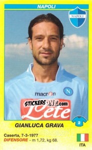 Sticker Gianluca Grava - Calciatori 2009-2010 - Panini