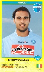 Sticker Erminio Rullo - Calciatori 2009-2010 n. a55 - Panini