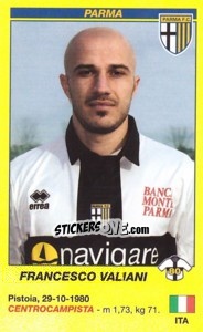 Sticker Francesco Valiani - Calciatori 2009-2010 - Panini