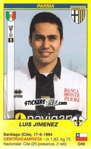 Cromo Luis Jimenez - Calciatori 2009-2010 - Panini