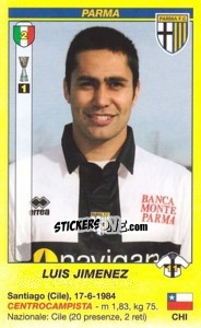 Sticker Luis Jimenez - Calciatori 2009-2010 - Panini