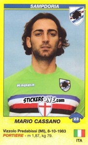 Sticker Mario Cassano - Calciatori 2009-2010 - Panini