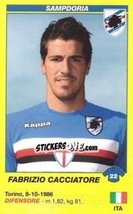 Figurina Fabrizio Cacciatore - Calciatori 2009-2010 - Panini