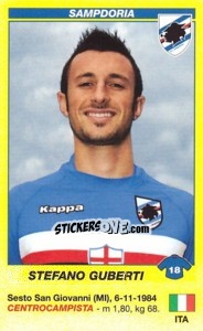 Cromo Stefano Guberti - Calciatori 2009-2010 - Panini
