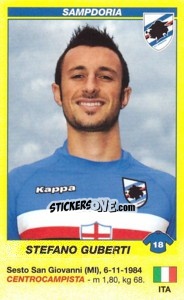 Figurina Stefano Guberti - Calciatori 2009-2010 - Panini