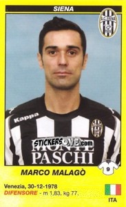 Figurina Marco Malagò - Calciatori 2009-2010 - Panini