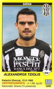 Figurina Alexandros Tziolis - Calciatori 2009-2010 - Panini