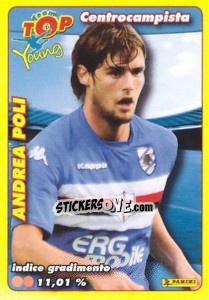 Sticker Andrea Poli - Calciatori 2009-2010 n. n6 - Panini